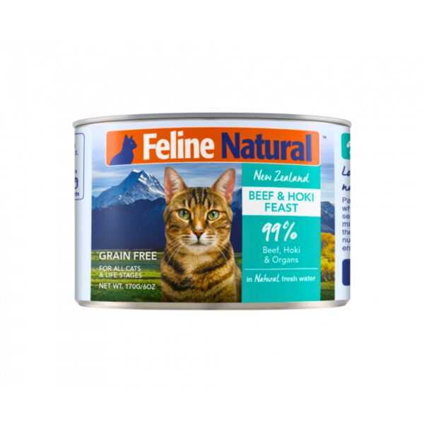 Canned Beef & Hoki Cat Food