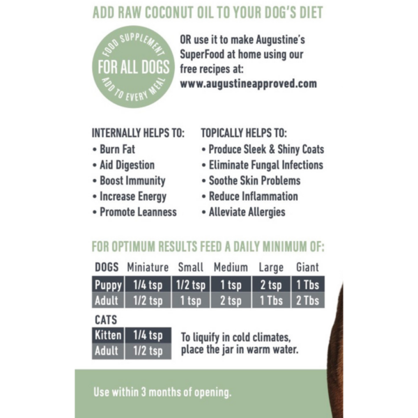 Augustine’s Raw Coconut Oil