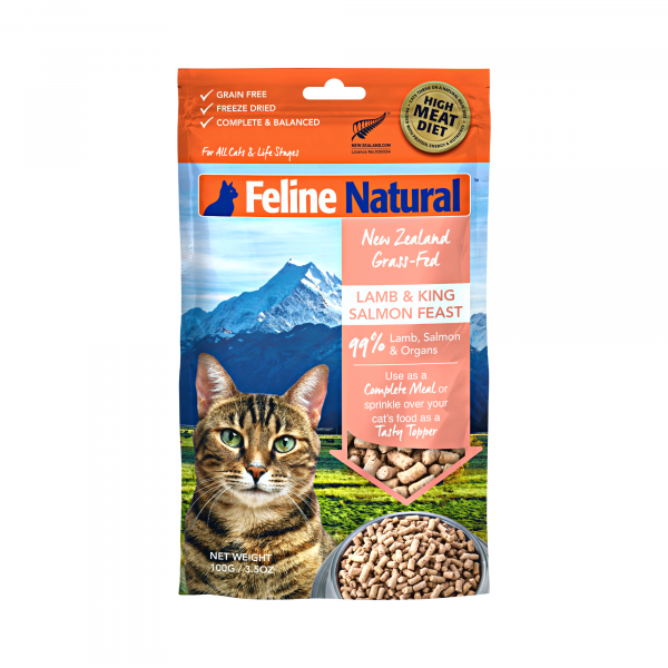 Lamb & King Salmon Cat Food (Freeze-Dried )