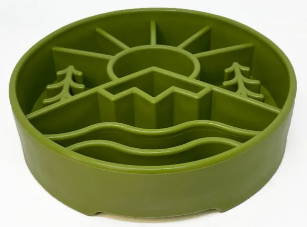 Great Outdoors Slow Feeder Bowl Orange
