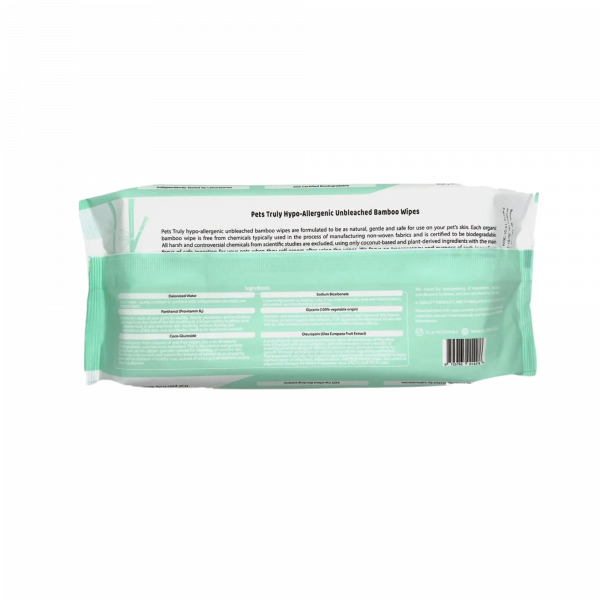 Organic Bamboo Wipes (Hypo-Allergenic,Unbleached)