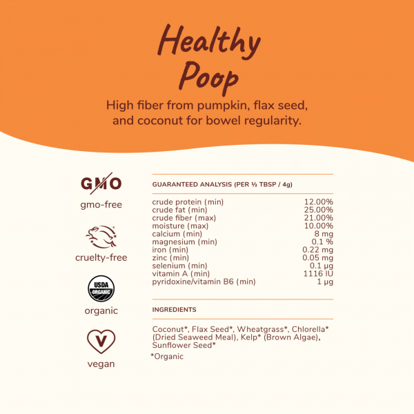 Organic Healthy Poops Supplement (Pumpkin Boost)