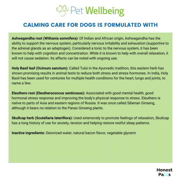 Calming Care (Anxious Behavior) - Dogs