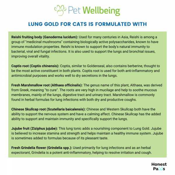 Lung Gold (Lower Respiratory Tract Support) - Cats