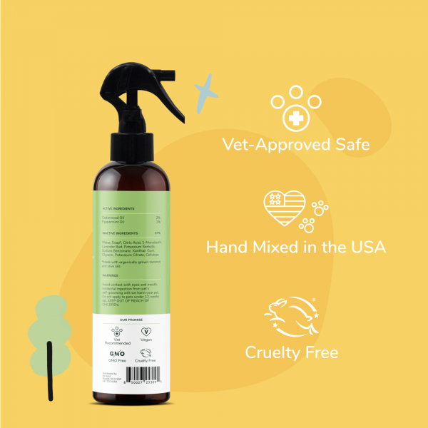 Natural Flea & Tick Repel Spray for Dogs (Lavender)
