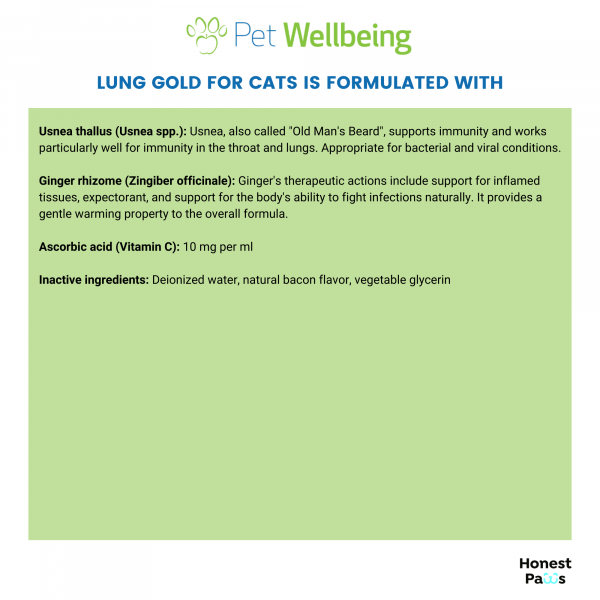 Lung Gold (Lower Respiratory Tract Support) - Cats