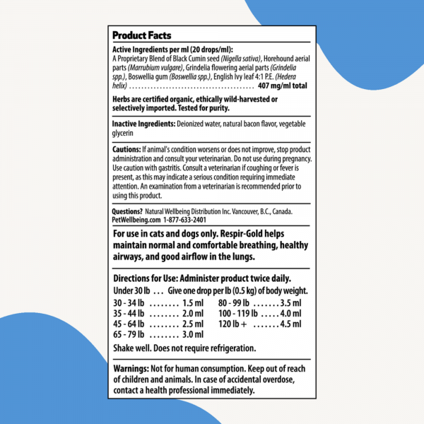 Respir-Gold (Easy Breathing) - Dogs