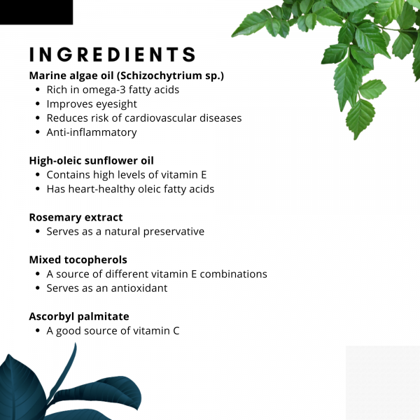 Potent Sea Omega-3 Algae Oil