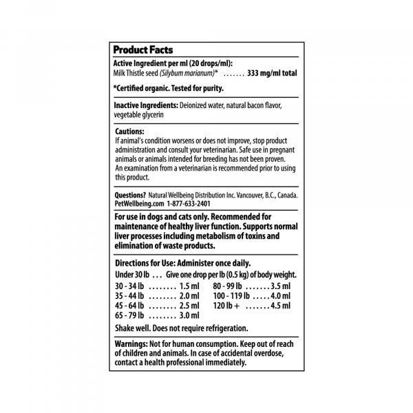 Milk Thistle (Healthy Liver Function) - Cats