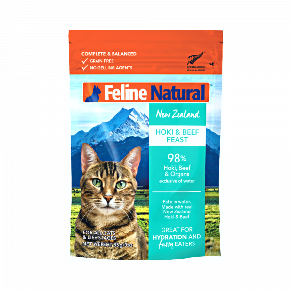 Pouched Beef & Hoki Cat Food