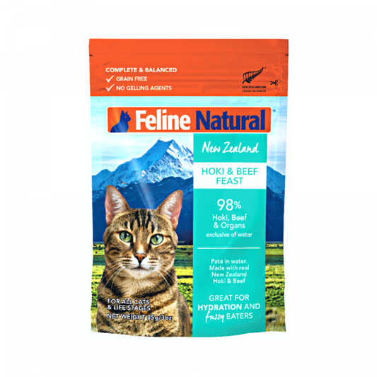 Pouched Beef & Hoki Cat Food