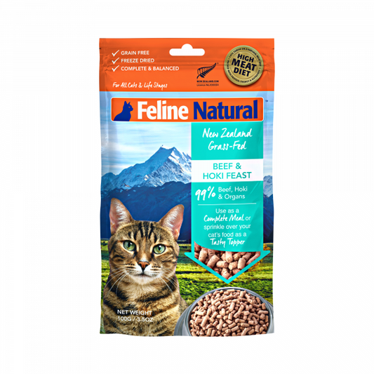 Freeze Dried Beef & Hoki Cat Food