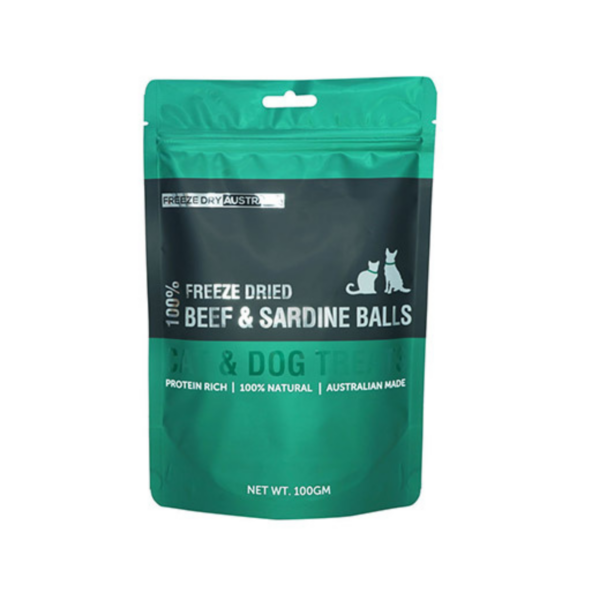 Freeze Dried Beef and Sardine Balls